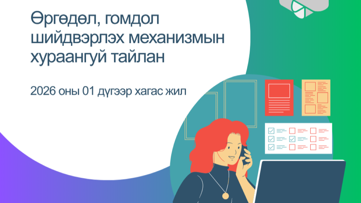 2026 оны 1 дүгээр хагас жилийн өргөдөл, гомдол шийдвэрлэх механизмын хураангуй тайлан